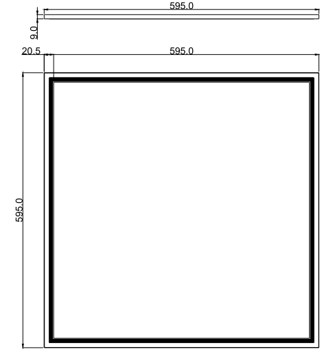 edgelit LED panel