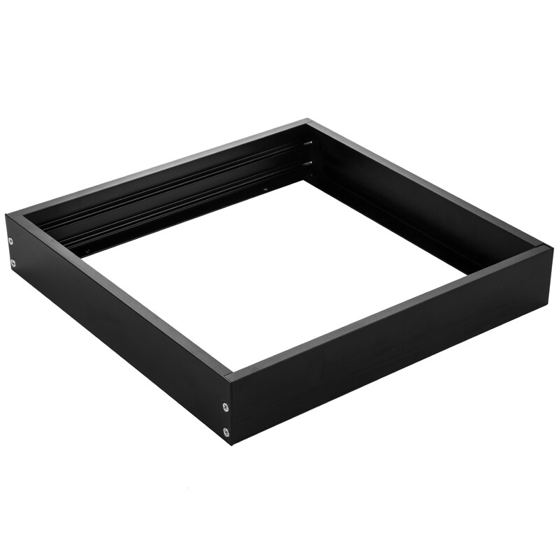 Black LED Panel Surface Mounting Frame 600x600