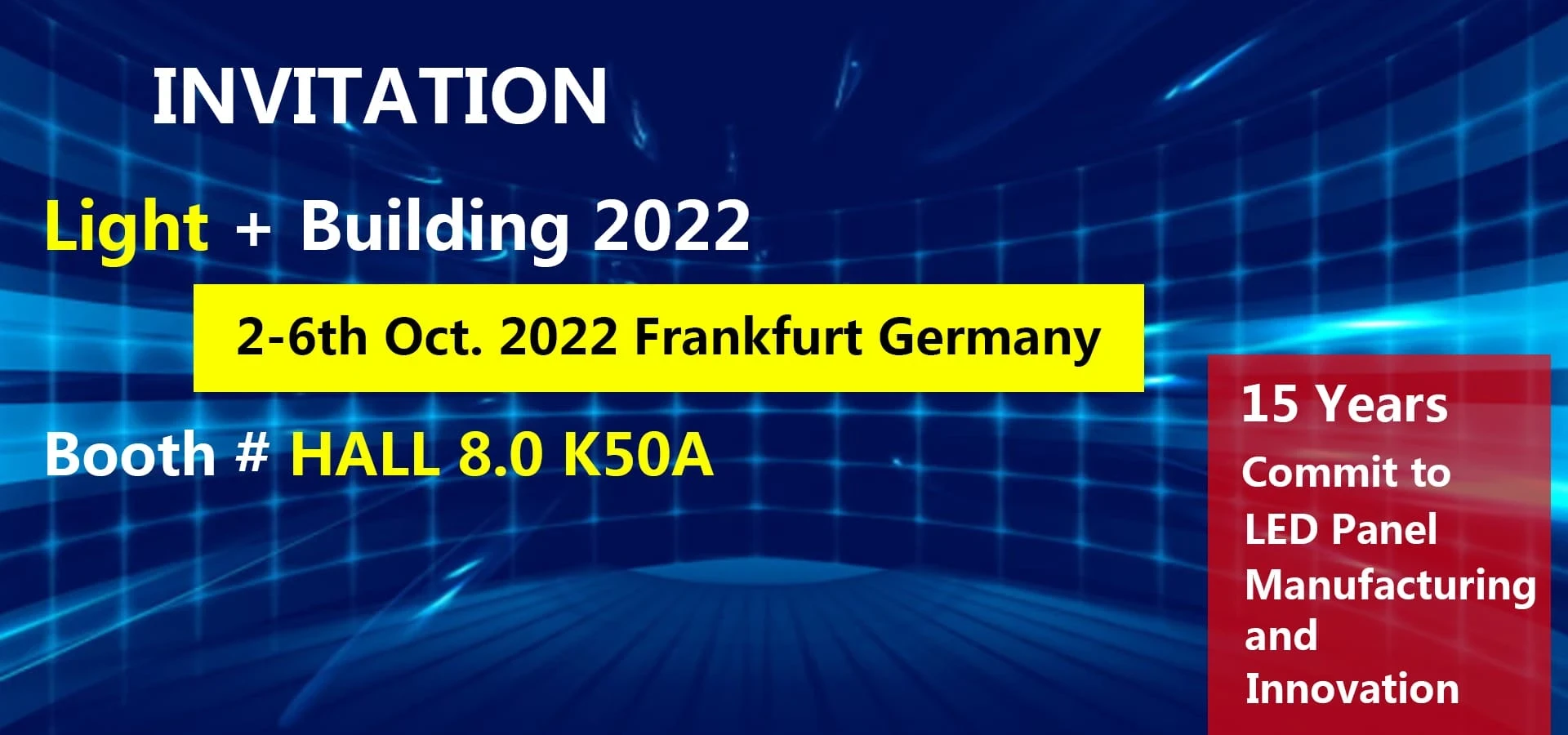 Sunsylux Is Attending Messe Frankfurt, Light + Building 2022